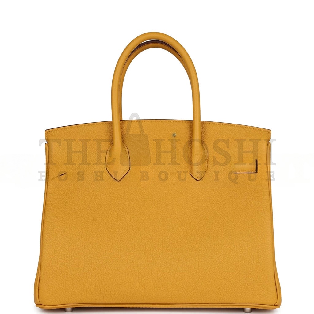 H**me5 BIRKIN 30 JAUNE AMBRE TOGO PALLADIUM HARDWARE 265381 (30*22*16cm) Master Quality